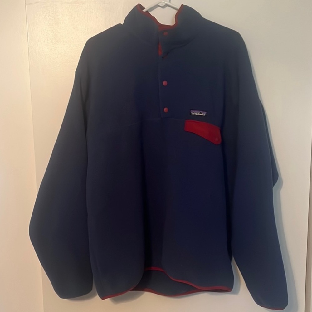 Mens Patagonia Snap T pullover Fleece Size Large